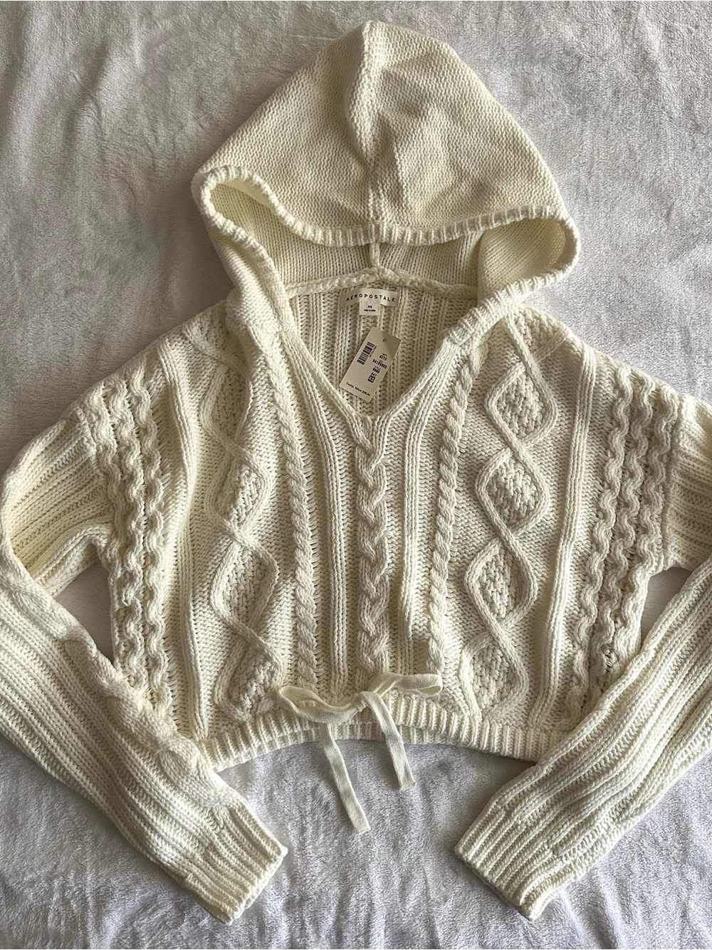 Aeropostale Cable Knit Hoodie